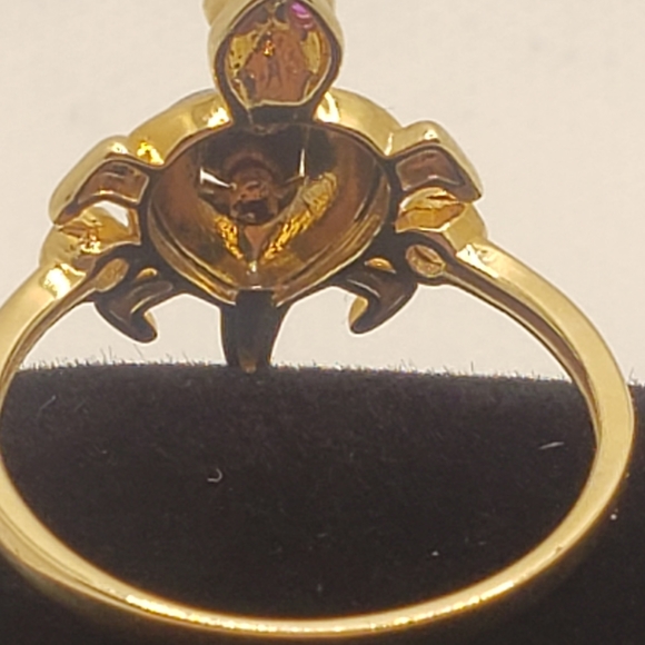 14k solid Gold Turtle Rings size 8 - Picture 5 of 15